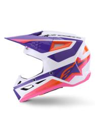 Mx Helma Alpinestars SM3 Heat Helmet Pink Purple White 26