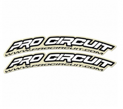 Pro Circuit Fender Decals White