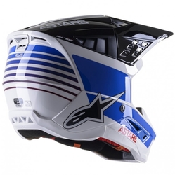 Mx Helma Alpinestars S-M5 Speed White / Dark Blue / Red Glossy 2022