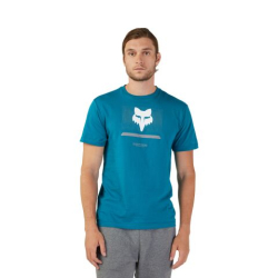 Pánské tričko Fox Racing Optical Ss Prem Tee Maui Blue