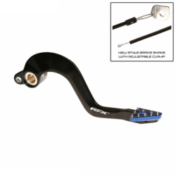 Brzdový pedál RFX ST Rear Brake Pedal Yamaha YZ125/250 05-25 Black / Blue