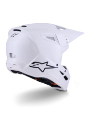 Mx Helma Alpinestars SM3 Solid Helmet White Glossy 26