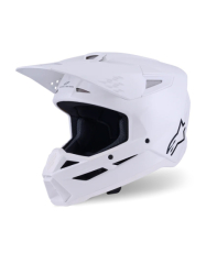 Mx Helma Alpinestars SM3 Solid Helmet White Glossy 26
