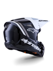 Mx Helma Alpinestars SM3 Radium Helmet Black White Gray Glossy 26