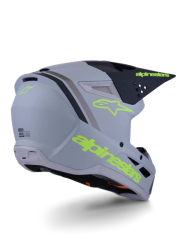 Mx Helma Alpinestars SM3 Radium Helmet Gray Black Yellow Fl Matt 26