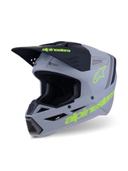 Mx Helma Alpinestars SM3 Radium Helmet Gray Black Yellow Fl Matt 26