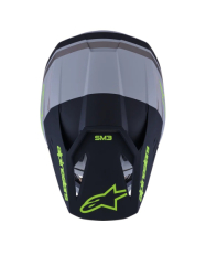 Mx Helma Alpinestars SM3 Radium Helmet Gray Black Yellow Fl Matt 26