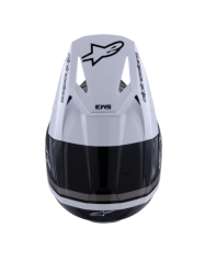 Mx Helma Alpinestars SM3 Radium Helmet Black White Gray Glossy 26