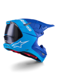 Mx Helma Alpinestars Supertech M10 Flood Helmet ECE Met Blue 26