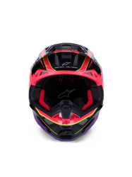 Mx Helma Alpinestars Supertech M10 Era Helmet ECE Pink / Violet / Yellow Fluo Glossy 26