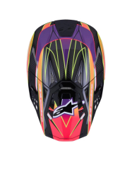 Mx Helma Alpinestars Supertech M10 Era Helmet ECE Pink / Violet / Yellow Fluo Glossy 26