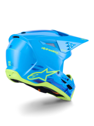 Mx Helma Alpinestars SM3 Force OCD Helmet Cyan Glossy 26