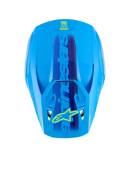 Mx Helma Alpinestars SM3 Force OCD Helmet Cyan Glossy 26