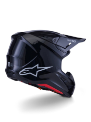 Mx Helma Alpinestars S-M7 Solid Helmet ECE06 Black Glossy 26