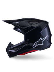 Mx Helma Alpinestars S-M7 Solid Helmet ECE06 Black Glossy 26
