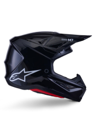 Mx Helma Alpinestars S-M7 Solid Helmet ECE06 Black Glossy 26