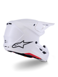 Mx Helma Alpinestars S-M7 Solid Helmet ECE06 White Glossy 26