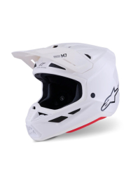 Mx Helma Alpinestars S-M7 Solid Helmet ECE06 White Glossy 26