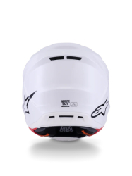 Mx Helma Alpinestars S-M7 Solid Helmet ECE06 White Glossy 26