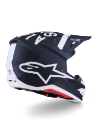 Mx Helma Alpinestars S-M7 Dasher Helmet ECE06 Black White Matt 26