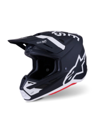 Mx Helma Alpinestars S-M7 Dasher Helmet ECE06 Black White Matt 26