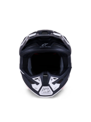Mx Helma Alpinestars S-M7 Dasher Helmet ECE06 Black White Matt 26