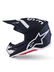 Mx Helma Alpinestars S-M7 Dasher Helmet ECE06 Black White Matt 26
