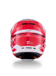 Mx Helma Alpinestars S-M7 Deed Helmet ECE06 Red Black White Glossy 26