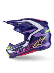 Mx Helma Alpinestars S-M7 Deed Helmet ECE06 Purple Pink Glossy 26