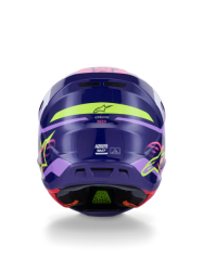 Mx Helma Alpinestars S-M7 Deed Helmet ECE06 Purple Pink Glossy 26
