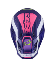 Mx Helma Alpinestars S-M7 Deed Helmet ECE06 Purple Pink Glossy 26