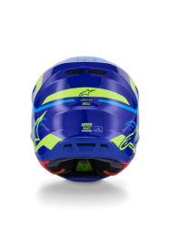 Mx Helma Alpinestars S-M7 Deed Helmet ECE06 Blue Yellow Fluo Glossy 26