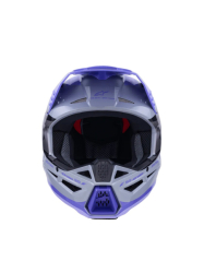 Mx Helma Alpinestars SM3 Jettson Helmet Gray Purple Black Glossy 26