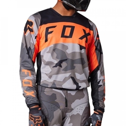 MX Dres FOX 180 BNKR Jersey Grey Camo