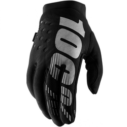 Mx Rukavice 100% Brisker Glove Black Grey