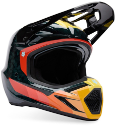 Mx Helma Fox V3 RS Grid Helmet Black/Orange
