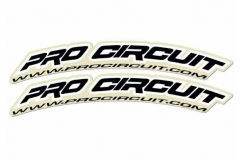 Pro Circuit Fender Decals Black