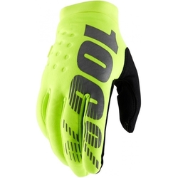 Mx Rukavice 100% Brisker Glove Fluo Yellow