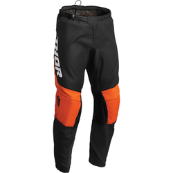 Mx Kalhoty Thor THOR Sector Chev Charcoal / Red Orange
