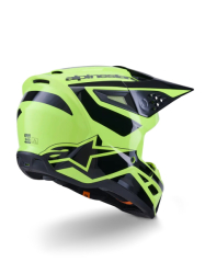 Mx Helma Alpinestars SM3 Heat Helmet Black Yellow 26