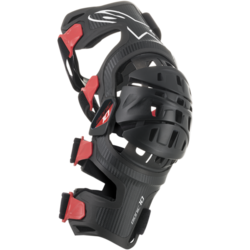 Ortézy na kolena Alpinestars Bionic - 10 Carbon Knee Brace Black / Red 2022