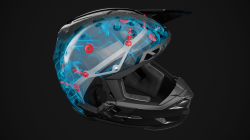 Mx Helma 6D Helmets ATR-3 Patriot FIM 02 Matte Black