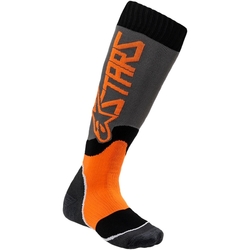Mx Ponožky Alpinestars Mx Plus 2 Socks Cool Gray/Orange Fluorescent