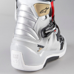 Mx Boty Alpinestars TECH 7 Boot Black Silver White Gold