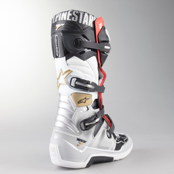 Mx Boty Alpinestars TECH 7 Boot Black Silver White Gold