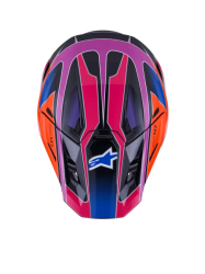 Mx Helma Alpinestars S-M7 Fuse Helmet Blue Purple Pink 26