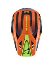 Mx Helma Alpinestars S-M3 Fray Helmet Black/Orange/Yellow Fluo Gloss 26