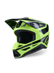 Mx Helma Alpinestars SM3 Heat Helmet Black Yellow 26