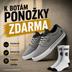 Pánské boty ETNIES JAMESON 2 ECO Dark Grey / Black / Red