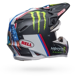 Mx Helma Bell Moto-9s Flex Tomac Replica Helmet Mate Black / White 2022